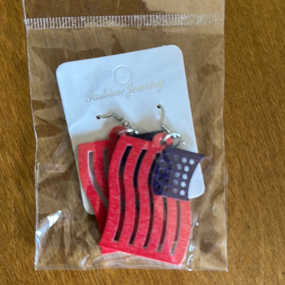 American Flag Earrings